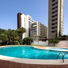 Calpe apartamento lujoso bajo terasa piscina aire cerca playa pueblo
