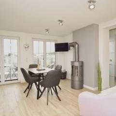 Modernen Ferienwohnung mit Balkon, Kamin - Alte Fischfabrik Lauterbach FeWo 13