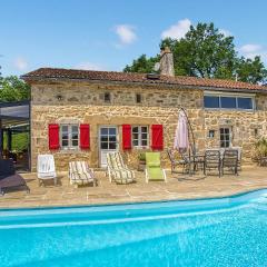 Stunning Home In Augignac With Private Swimming Pool, Outdoor Swimming Pool And Heated Swimming Pool