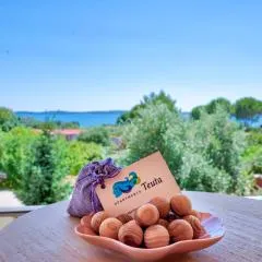 Teuta Apartments - a beach and a sea view
