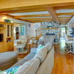 Sauna and Fireplaces! Lakefront Cadillac Retreat