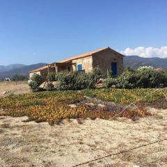 Bergerie entièrement rénovée posée sur la plage.