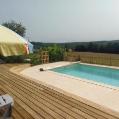 Au coeur du Périgord noir, gîte 6 pers, vue panoramique, proche Sarlat