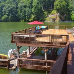 Smith Mountain Lake House with 2-Story Boat Dock!