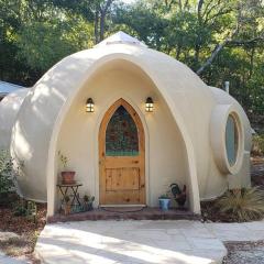 Dome with Hempcrete Bedroom!