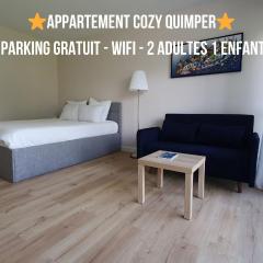 Appartement cozy Quimper - Parking gratuit - Wi-Fi - Balcon