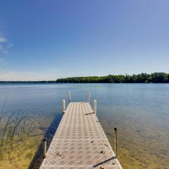 Lakefront Minnesota Escape with Fire Pit and Boat Dock