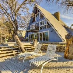 Warm A-Frame Cabin with Dock on Lake Brownwood!
