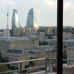 Flame Towers view apartment