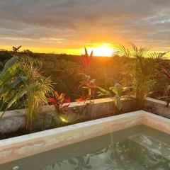 Lush Tulum Rooftop Condo with Ensuite Pool & Wifi