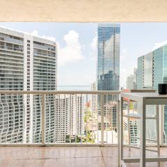 Brickell Center w/City & Bay View + FREE Parking!