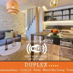 Duplex High Standing 7'➤Fontainebleau⎮45'➤Paris + Terrace