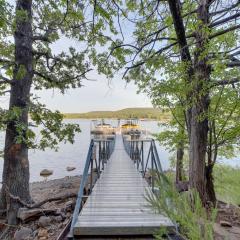 Lake Eufaula Retreat with Boat Slip and Fireplace!