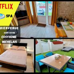 Le Cosyhome Michelais I SPA extérieur & Netflix