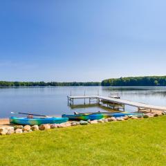 Interlochen Lakehouse with Deck, Fire Pit, and Dock!