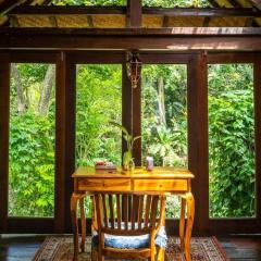 Art river house, antique tranquil retreat in Ubud jungle