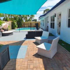 Prime Location-Equipped House W Pool & Patios, Near the Beaches, Ideal for Small Families, Coastal Haven