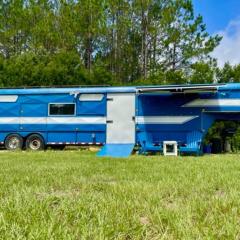 NoZaDi classic horse trailer converted into a unique tiny home