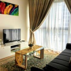 Spacious Apt 2 Rooms with MRT Bridge Link KL Hi speed WiFi