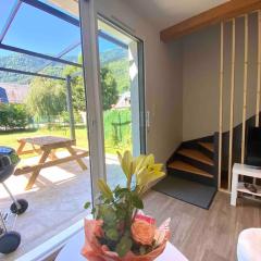 Les trois chalets - jardin terrasse 7 personnes - Saint Mamet Luchon