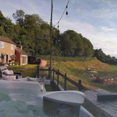 Rural Retreat w/ Hot Tub & River, Sleeps 12 Guests