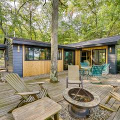 Lakefront Baldwin Cottage with Deck and Private Beach!
