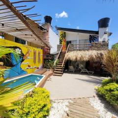 Ocean front house at charming Ciénaga!