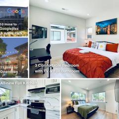 Sunnyvale Cozy New 3B3b home/Gogle/speed WiFi