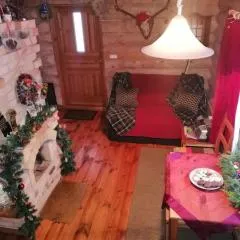 Cabin with a sauna& pond+a hot Tub(additional fee)