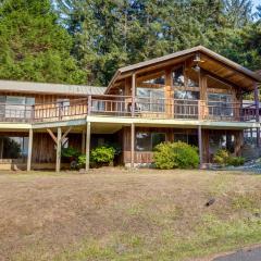 Tree-Lined Gold Beach Retreat with Multiple Decks!