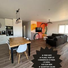 Sea, Sweet & Sun - Vue sur mer - T3 - Plage commerce et port à pieds
