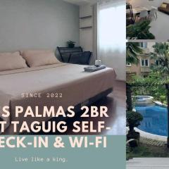 Tres Palmas 2BR Unit Taguig Self-Check-In & Wi-Fi