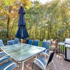 Pocono Pines Gem with Fire Pit and On-Site Creek!