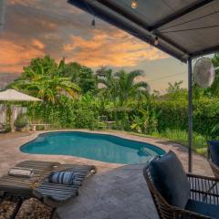 Tropical Getaway with Pool & Charming Backyard Sleeps 8