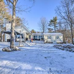 New Hampshire Home with Private Beach, Dock and Rafts!