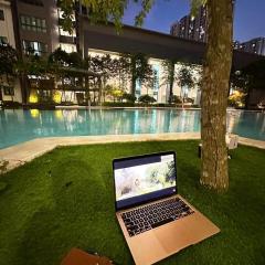 Resort Swimming Pool in the Sharing Apartment