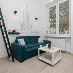 Aleja Wyzwolenia Studio with Mezzanine Warsaw Downtown by Renters