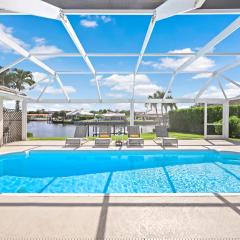 Direct boating access home in Olde Marco with pool