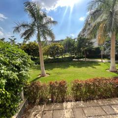 apartment with garden in madinaty