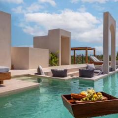 New PH w/private pool. Tulums #1 roofop.200mb wifi