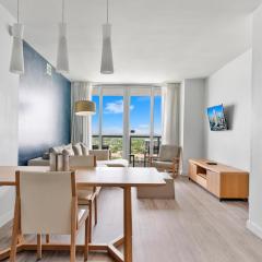 Modern one bedroom rental at Beach Walk resort Miami 18th floor