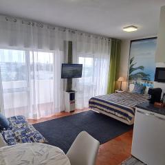 Musa Mar studio with balcony panoramic view in the residential area