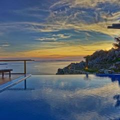 Opulant Mykonos Villa - 5 Bedrooms - Stunning Sea Views to Tinos - Villa Kastro Aside