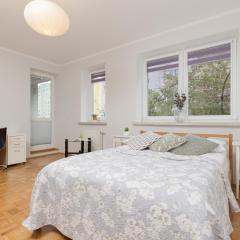 Studio Bielany with Home Office near Metro Station by Renters