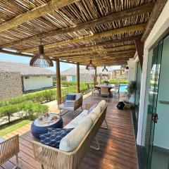 Bangalô com piscina privativa em Barra Grande/Pi