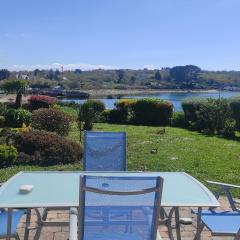 vue mer de l'autre coté du jardin