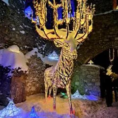 LECHUFER, 80m2, Haushälfte mit privatem Eingang, Kaminofen, Terrasse, Garten