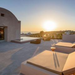Magical Santorini Villa 3 Bedrooms Royal Solstice Retreat Private Pool and Sunset View Pyrgos