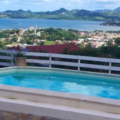 Appartement d'une chambre avec vue sur la mer piscine partagee et jardin clos a Le Robert