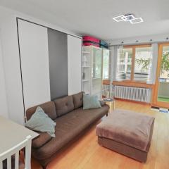 Studio chaleureux avec vue sur les montagnes